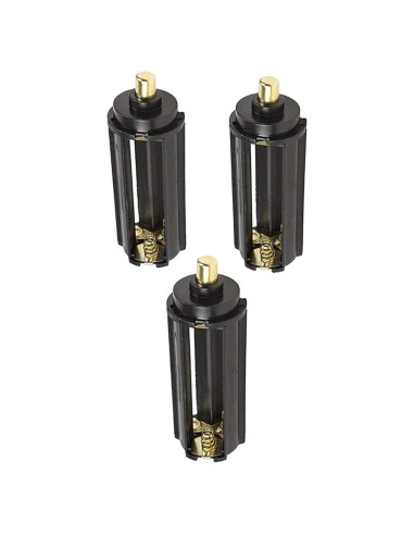 Soporte de Batería Cilíndrica 3 x AAA Priaolker Negro