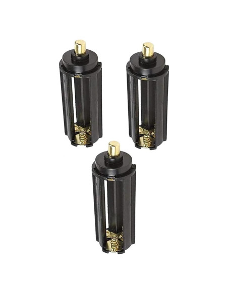 Soporte de Batería Cilíndrica 3 x AAA Priaolker Negro