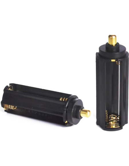 Soporte de Batería Cilíndrica 3 x AAA Priaolker Negro