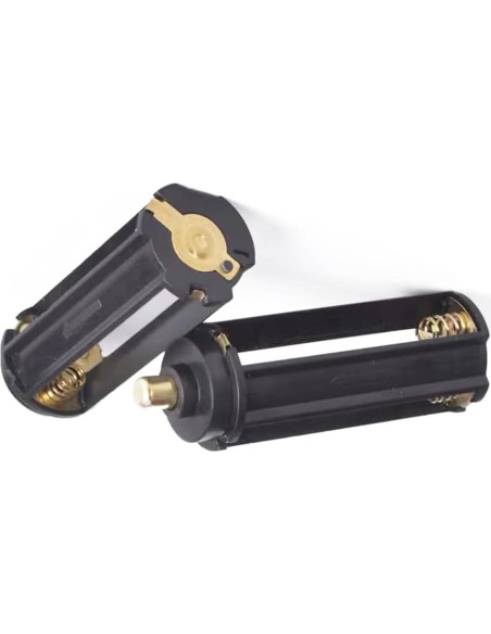 Soporte de Batería Cilíndrica 3 x AAA Priaolker Negro