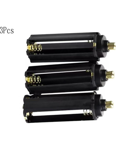 Soporte de Batería Cilíndrica 3 x AAA Priaolker Negro
