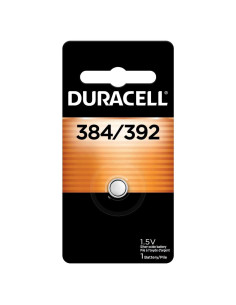 Batería de botón Duracell 384/392 óxido de plata 1.5V