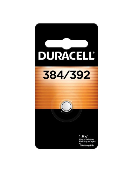 Batería de botón Duracell 384/392 óxido de plata 1.5V