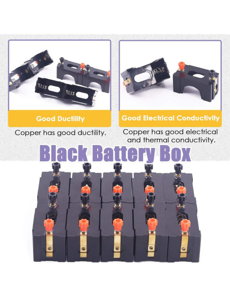 Kit de Soporte de Batería D en Serie o Paralelo 10 Piezas Swpeet