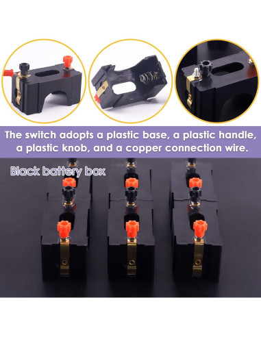 Kit de Soporte de Batería D en Serie o Paralelo 10 Piezas Swpeet