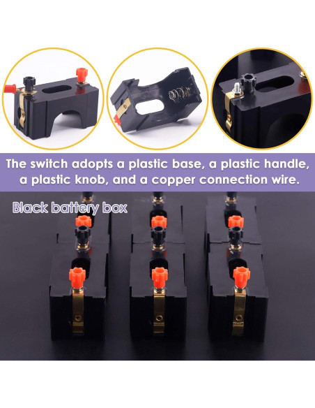 Kit de Soporte de Batería D en Serie o Paralelo 10 Piezas Swpeet