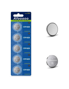 Baterías de Litio CR1620 Afoosoo - Paquete de 5 Unidades 3V