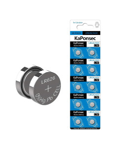 Paquete de 10 Baterías de Botón SR626SW 1.5V para Reloj