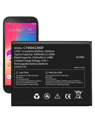 Batería de Reemplazo WUHAO para BLU View 2 B130DL 3000mAh