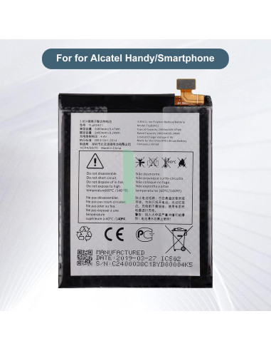 Batería de Reemplazo TLP024CC Alcatel 2400mAh con Herramientas