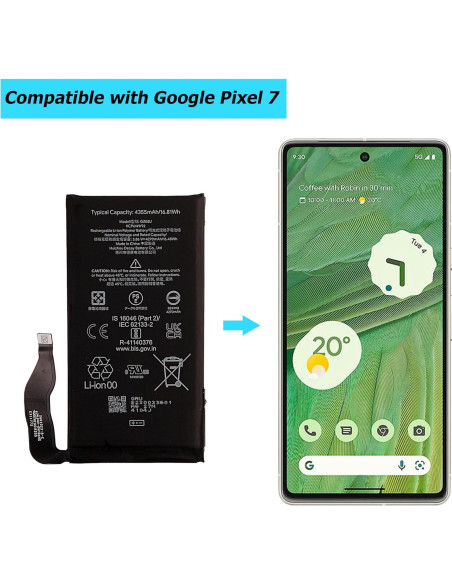 Batería de Reemplazo GZE8U para Google Pixel 7 4270mAh