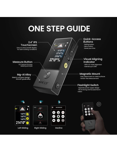 Medidor Láser MiLESEEY D9 Pro 100.58 m Pantalla Táctil