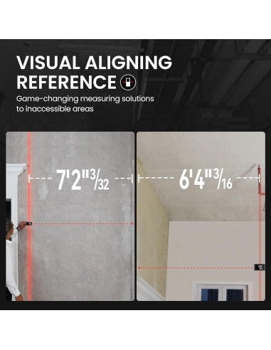 Medidor Láser MiLESEEY D9 Pro 100.58 m Pantalla Táctil
