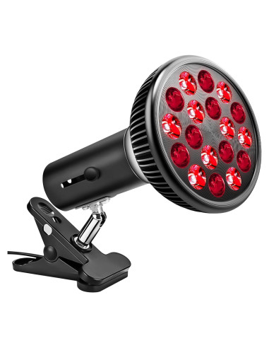 Lámpara de Terapia de Luz Roja Aumtrly 660nm y 850nm Ajustable