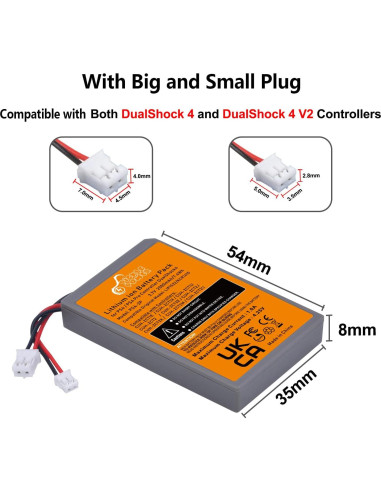 Batería Recargable Pickle Power 2000mAh para Controlador PS4