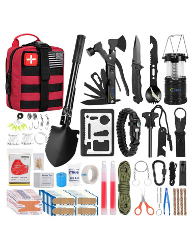Kit de Supervivencia 170 Piezas Abpir para Emergencias