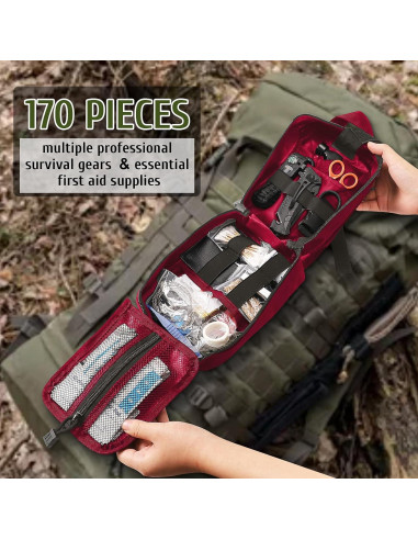 Kit de Supervivencia 170 Piezas Abpir para Emergencias