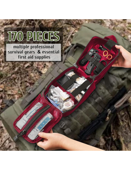 Kit de Supervivencia 170 Piezas Abpir para Emergencias
