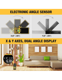 Medidor Láser DegLasers 229FT Verde 69.8m con Sensor de Ángulo 2