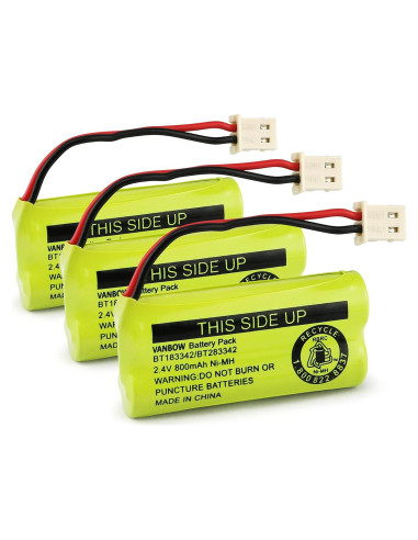 Batería Ni-MH VANBOW BT183342 800mAh Paquete 3 Compatible