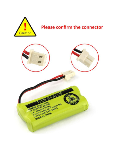 Batería Ni-MH VANBOW BT183342 800mAh Paquete 3 Compatible