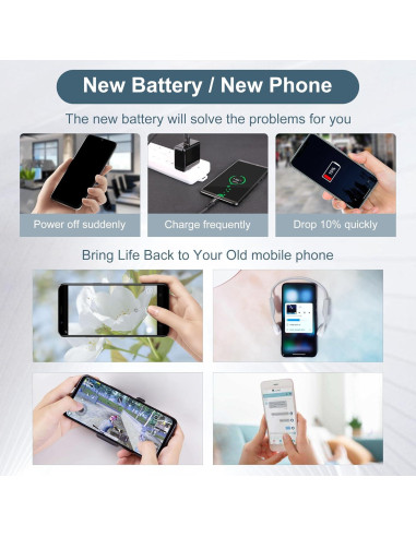 Batería de Reemplazo PT34H406082J 3400mAh para WIKO VOIX