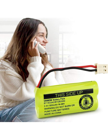 Batería Ni-MH VANBOW BT183342 800mAh Paquete 3 Compatible