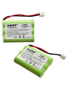 Batería recargable HQRP 2-Pack 3.6V 700mAh para VTech