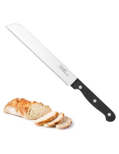 Cuchillo de Pan Omesata 20 cm Acero Inoxidable Serrado