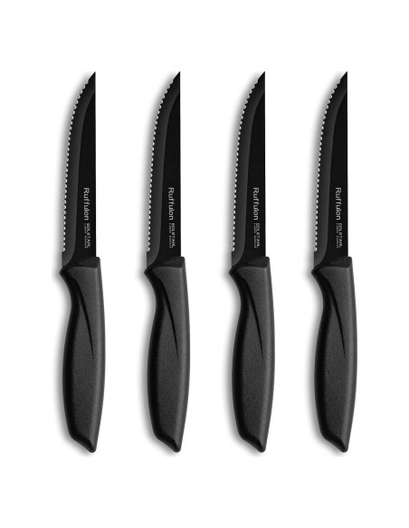 Set de 4 Cuchillos para Carne Ruffulon de Acero Inoxidable