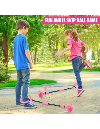 Bola de Salto Chridark Rosa para Niños - Juguete Plegable