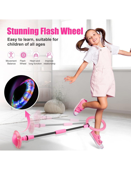 Bola de Salto Chridark Rosa para Niños - Juguete Plegable