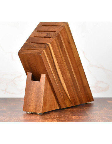 Conjunto de Cuchillos Yaxell Super Gou 7 Piezas Acero Damasco