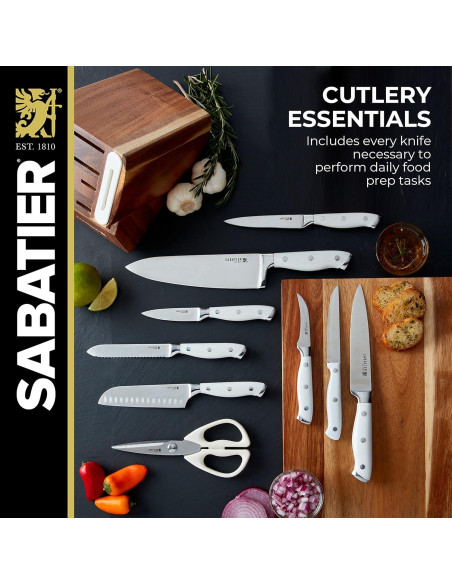 Juego de cuchillos de cocina Sabatier 15 piezas con afilador