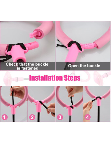 Bola de Salto Chridark Rosa para Niños - Juguete Plegable