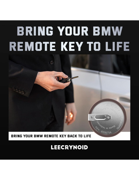Paquete de 2 Baterías VL2020 para Llave BMW 3V 20mm