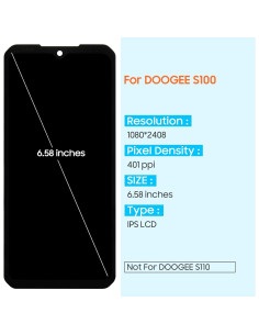 Reemplazo Pantalla LCD DOOGEE S100/S100 Pro ARSSLY 9H 2