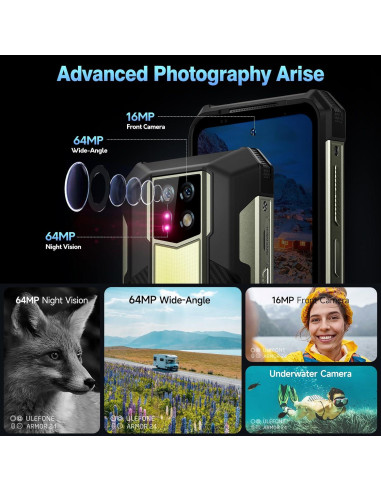 Ulefone Armor 24 Teléfono Resistente 22000mAh 24GB RAM 256GB