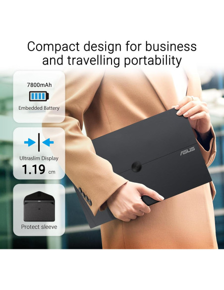 Monitor Portátil ASUS ZenScreen Touch 15.6" FHD IPS Batería