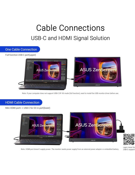 Monitor Portátil ASUS ZenScreen Touch 15.6" FHD IPS Batería