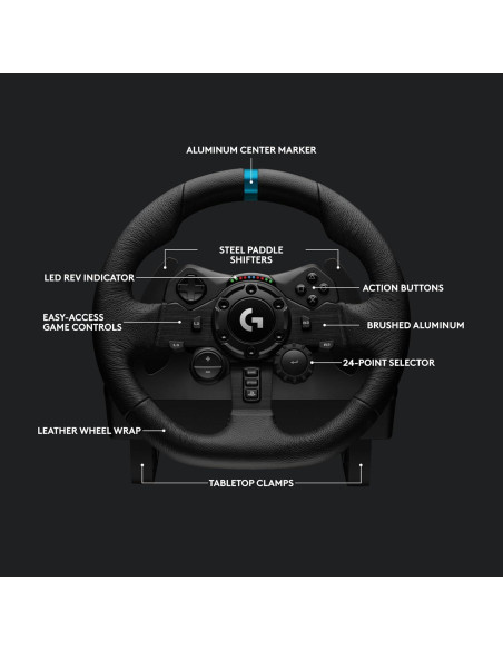 Volante Logitech G923 + Cambio de Fuerza - PS5/PC