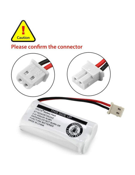 Baterías Inalámbricas Kruta BT162342/BT262342 2.4V 800mAh - Paquete de 2