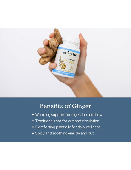 Jengibre Liofilizado Crudo Instituto Eclético 90 Cápsulas