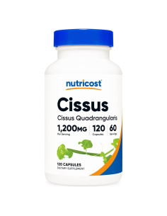 Cápsulas de Cissus Quadrangularis Nutricost 1200mg 120 Unidades