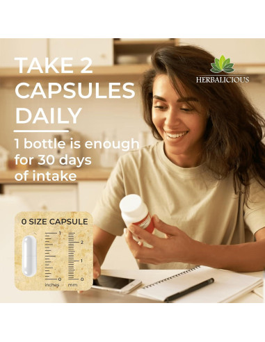 Colágeno Bovino HERBALICIOUS 100 Cápsulas - Soporte Articular