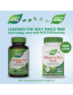 Corteza de Olmo Resbaladizo Nature's Way 100 Cápsulas Veganas 2