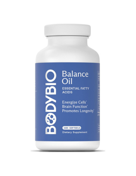 Aceite Balance BodyBio 180ml - Omega 3 y 6 Prensados en Frío
