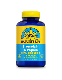 Bromelina y Papaína Vida Natural - Enzimas Digestivas 250 Cápsulas