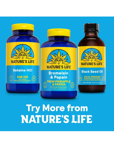 Bromelina y Papaína Vida Natural - Enzimas Digestivas 250 Cápsulas