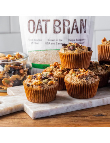 Salvado de Avena Orgánico NOW Foods 396g - Fuente de Fibra y Proteína